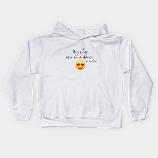 Save Me a Dance Emoji T-Shirt (Black Text) Kids Hoodie